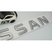 DK Nissan Bagaj 3M 3D Mat Krom ABS Yazı Logo Amblem 29x4 Cm - 4
