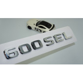 DK Tuning 600 SEL Bagaj Krom ABS 3M 3D Yazı Logo Benz İle Uyumlu - 1