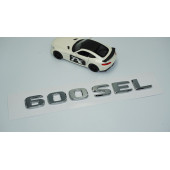 DK Tuning 600 SEL Bagaj Krom ABS 3M 3D Yazı Logo Benz İle Uyumlu - 2