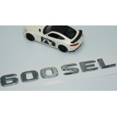 DK Tuning 600 SEL Bagaj Krom ABS 3M 3D Yazı Logo Benz İle Uyumlu - 3