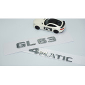 DK Tuning GL63 4Matic Bagaj Krom ABS Yazı Logo Benz İle Uyumlu - 2