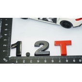 DK Tuning 1.2T Bagaj Siyah Kırmızı Yazı Logo Volkswagen İle Uyumlu - 4
