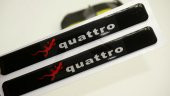 Audi Quattro Gecko Logo 3M 3D Damla Silikon Torpido Ayna Çamurluk - 1