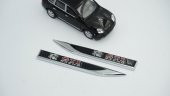 Volkswagen GTİ Running Rabbit Logo Çamurluk Yanı Krom Metal Bıçak - 2
