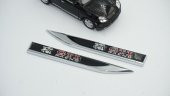 Volkswagen GTİ Running Rabbit Logo Çamurluk Yanı Krom Metal Bıçak - 4