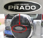 Land Cruiser Prado Logo Damla Silikon Bagaj Logo Amblem Arma thumbnail 2