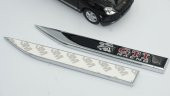 Volkswagen GTİ Running Rabbit Logo Çamurluk Yanı Krom Metal Bıçak - 6