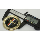 DK Ford Mustang 2.3T GT500 Gold Metal Bagaj Logo Arma Amblem thumbnail 6