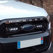 Ford Ranger 2012-2019 Ön Panjur Gümüş Krom ABS 3M 3D Yazı Logo - 5