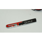 DK Renault GT Line Megane 2 3 Clio Laguna 2 Captur Bagaj 3M Kırmızı Siyah Metal Logo thumbnail 3