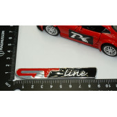 DK Renault GT Line Megane 2 3 Clio Laguna 2 Captur Bagaj 3M Kırmızı Siyah Metal Logo thumbnail 4