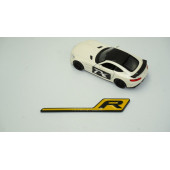 DK Benz AMG R GT R Eklenti Sarı Siyah ABS 3M 3D Bagaj Logo Amblem - 2