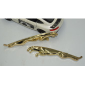 DK Jaguar Çamurluk Yanı 3M 3D Gold Metal Logo Amblem - 4