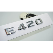 DK Tuning E420 Bagaj Krom ABS 3M 3D Yazı Logo Benz İle Uyumlu - 1