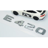 DK Tuning E420 Bagaj Krom ABS 3M 3D Yazı Logo Benz İle Uyumlu - 3