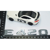 DK Tuning E420 Bagaj Krom ABS 3M 3D Yazı Logo Benz İle Uyumlu - 4