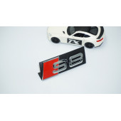 DK Tuning S8 Gümüş Kırmızı 3D Ön Panjur Logo Audi İle Uyumlu - 2