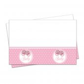 PEMBE PATİKLER MASA ÖRTÜSÜ 120X180(PLASTİK) - 1