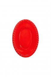 OVAL KASE KIRMIZI 8Lİ - 1