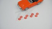 Kia Logo Jant Torpido Direksiyon 12mm Damla Sticker Logo Seti - 3