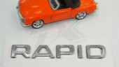 Skoda Rapid 13-16 Yeni Nesil Bagaj Krom ABS 3M 3D Yazı Logo Amble thumbnail 3