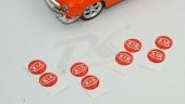 Kia Logo Jant Torpido Direksiyon 12mm Damla Sticker Logo Seti - 5