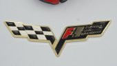 Chevrolet Corvette F1 Logo Bagaj 3M 3D Metal Logo Amblem Seti - 3