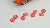 Kia Logo Jant Torpido Direksiyon 12mm Damla Sticker Logo Seti - 4