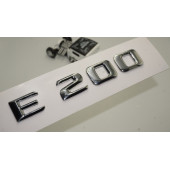 E200 Bagaj Krom Metal 3M 3D Yazı Logo - 1