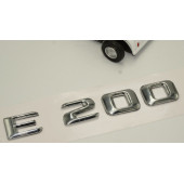 E200 Bagaj Krom Metal 3M 3D Yazı Logo - 3