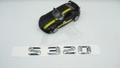 S 320 Krom Renk ABS 3M Bagaj Yazı Logo - 2