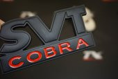 Ford Mustang Shelby SVT Cobra Bagaj Krom Metal 3M 3D Logo Amblem thumbnail 2
