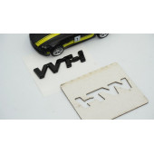 Toyota VVT İ Parlak Siyah Bagaj 3M 3D ABS Logo Amblem - 7