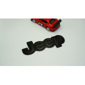 DK Jeep Kaput Bagaj 3M 3D Yeni Nesil Siyah Metal Logo Amblem Arma - 2