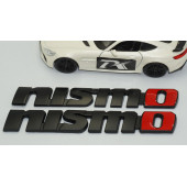 DK Nissan Nismo Siyah Kırmızı Çamurluk Yanı Logo Arma Amblem Seti - 3
