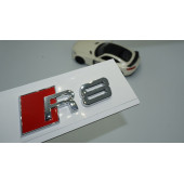 DK Tuning R8 Bagaj Krom ABS Yazı Logo Amblem Audi İle Uyumlu - 1