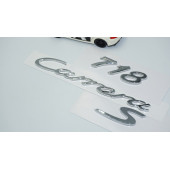 DK Tuning Porsche 718 Carrera S Bagaj 3M 3D ABS Yazı Logo Amblem Seti - 2
