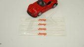 Jeep Logo Kapı Kenarı Koruma Şeffaf Kauçuk 3M Band New Style - 2