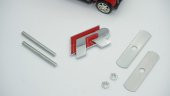Volkswagen R Ön Panjur Vidalı 3D Krom Metal Logo - 2