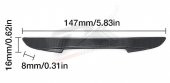 Jeep Logo Kapı Kenarı Koruma Şeffaf Kauçuk 3M Band New Style - 5