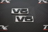 Mercedes Benz AMG V6 3M 3D Çamurluk Yanı Metal Yazı Logo thumbnail 2