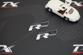 Audi R Line Çamurluk Yanı 3M 3D Krom Metal Logo Seti - 4