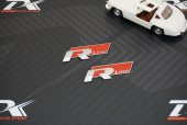 Audi R Line Çamurluk Yanı 3M 3D Krom Metal Logo Seti - 5