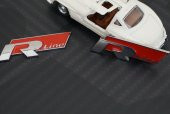 Audi R Line Çamurluk Yanı 3M 3D Krom Metal Logo Seti - 7