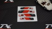 Toyota TRD Sportivo Logo Kapı Kenarı Koruma Damla Desen 3M Band - 3