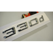 Bmw 330d Bagaj Krom Metal 3M 3D Yazı Logo - 1
