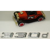 Bmw 330d Bagaj Krom Metal 3M 3D Yazı Logo - 4