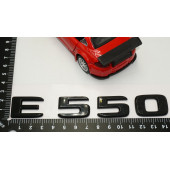 E 550 Bagaj Parlak Siyah ABS 3M 3D Yazı Logo - 5
