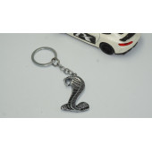 DK Ford Mustang Shelby Kobra Süper Snake Logo Krom Metal Çift Yön Anahtarlık - 2