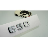 DK Benz 650 BRABUS Bagaj Krom ABS 3M 3D Yazı Logo - 1